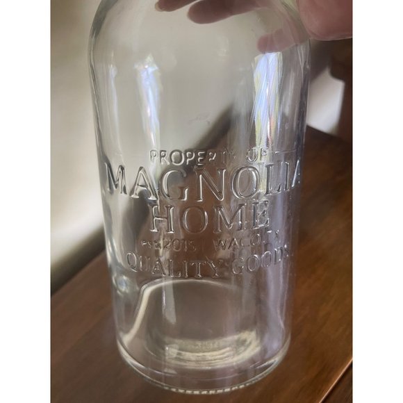 Magnolia Home By Joanna Gaines Large Clear Seltzer Bottle Vase - Picture 9 of 9